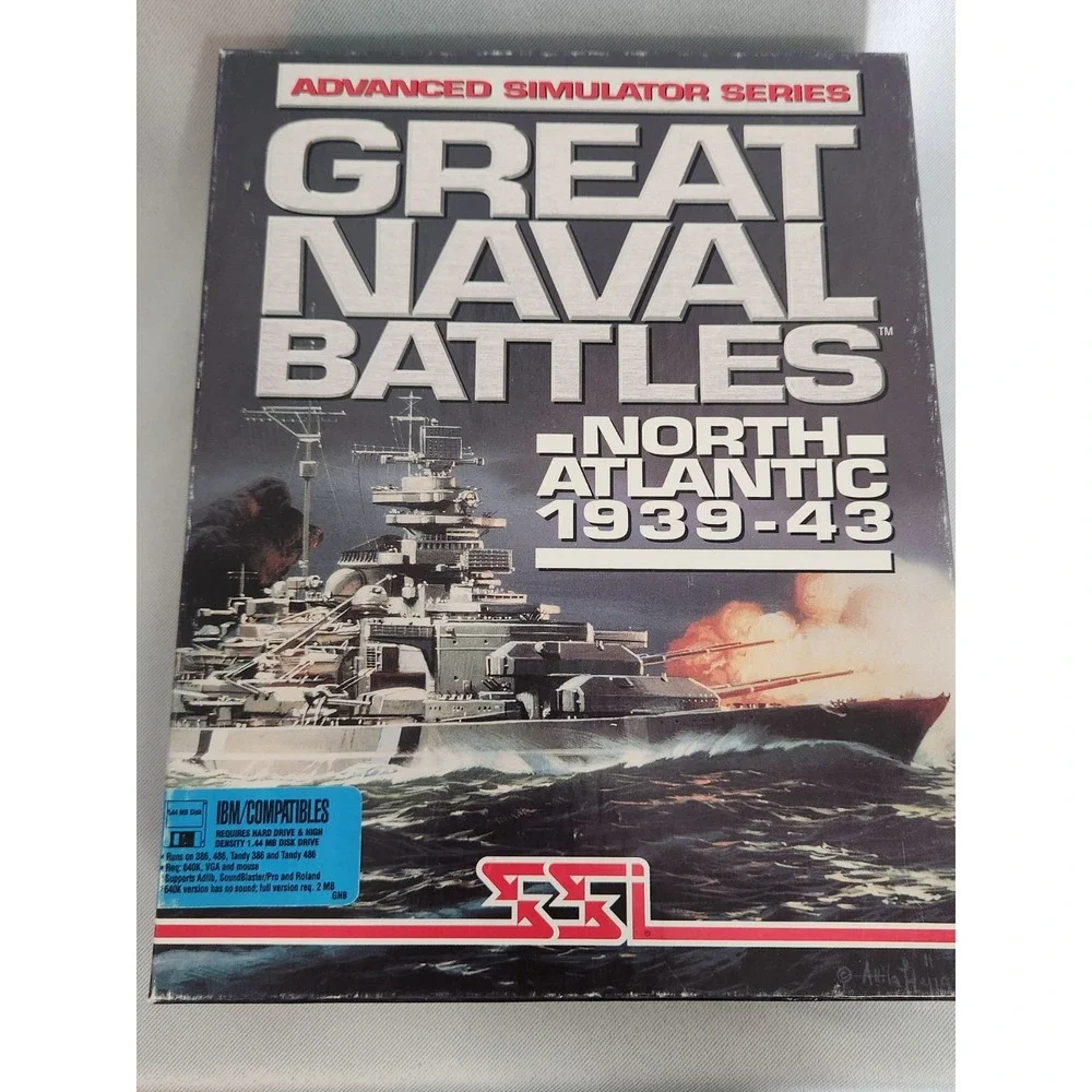 Great Naval Battles North Atlantic 1939-1943 (DOS, 1992) PC Game - Complete Set